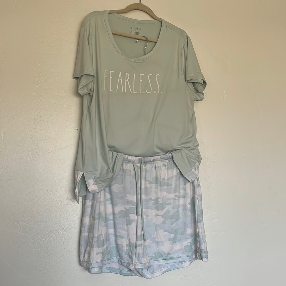 Rae Dunn Plus Size Fearless Pajama Set